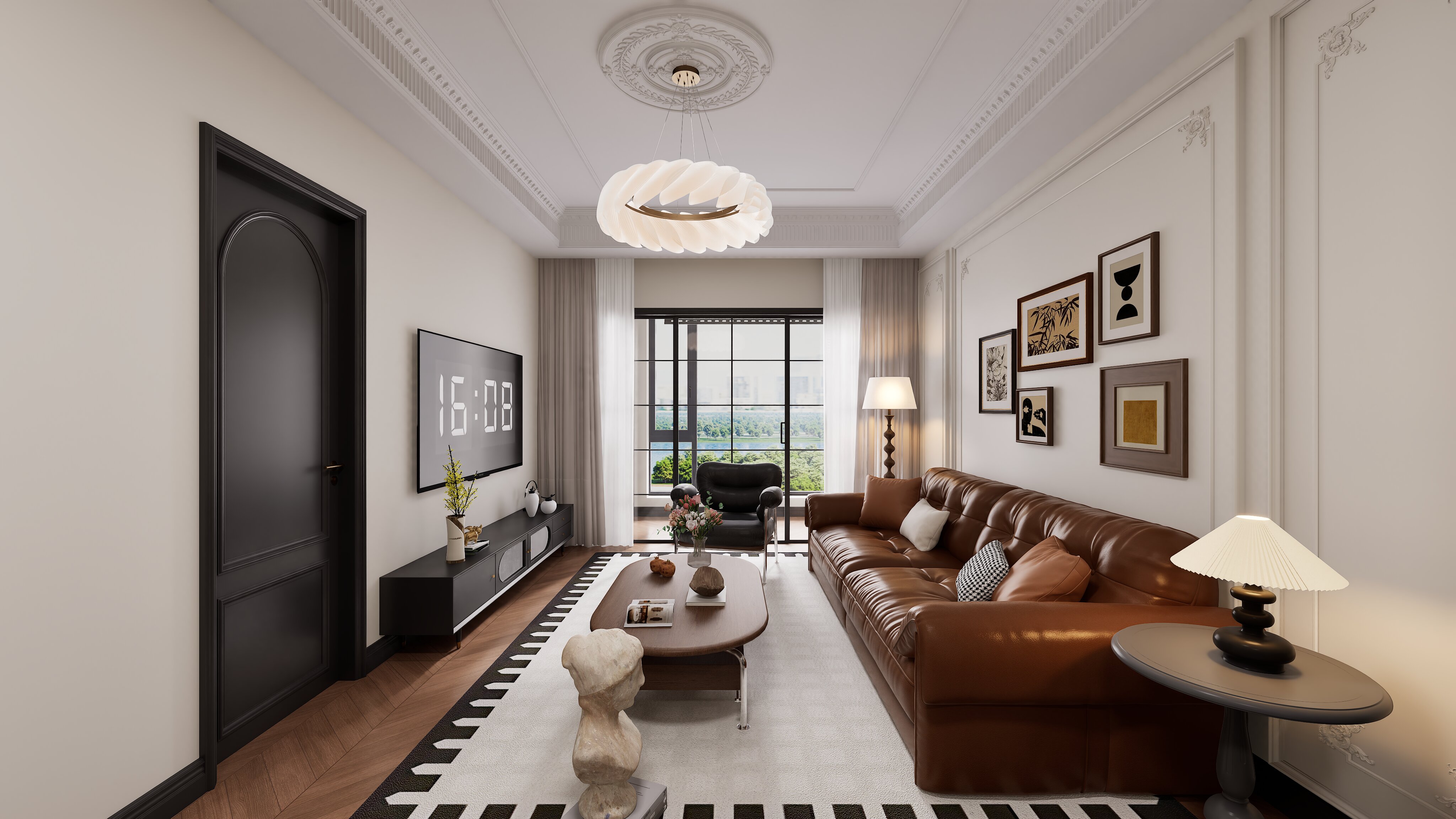 绿城悦园  二居风格装修效果图