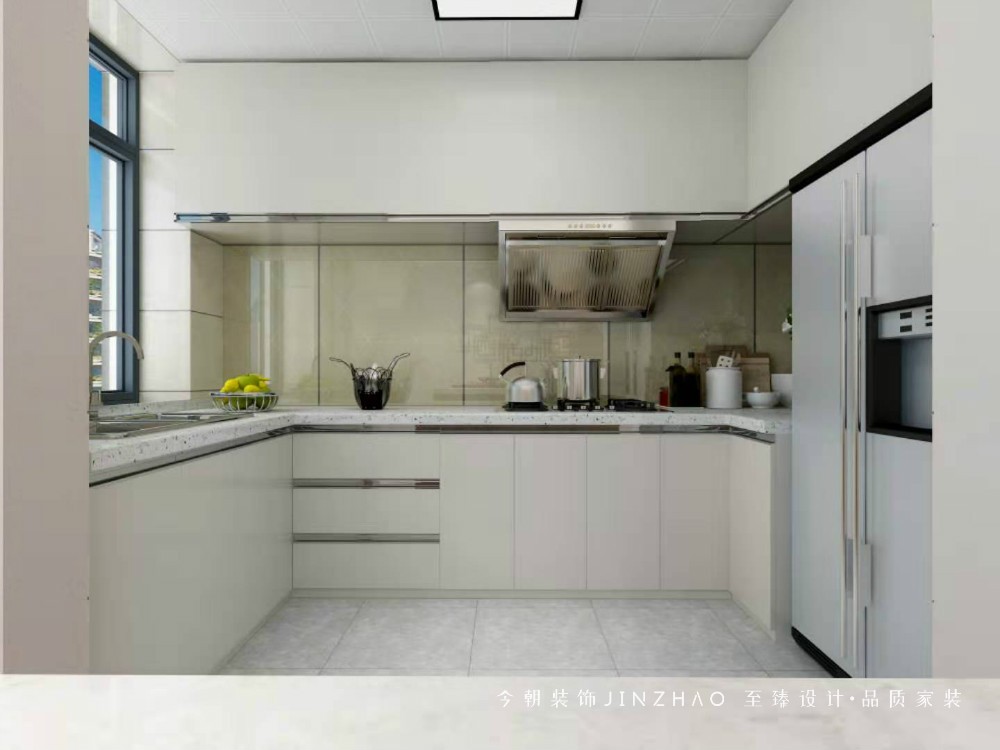 石府公寓现代简约风格厨房装修效果图