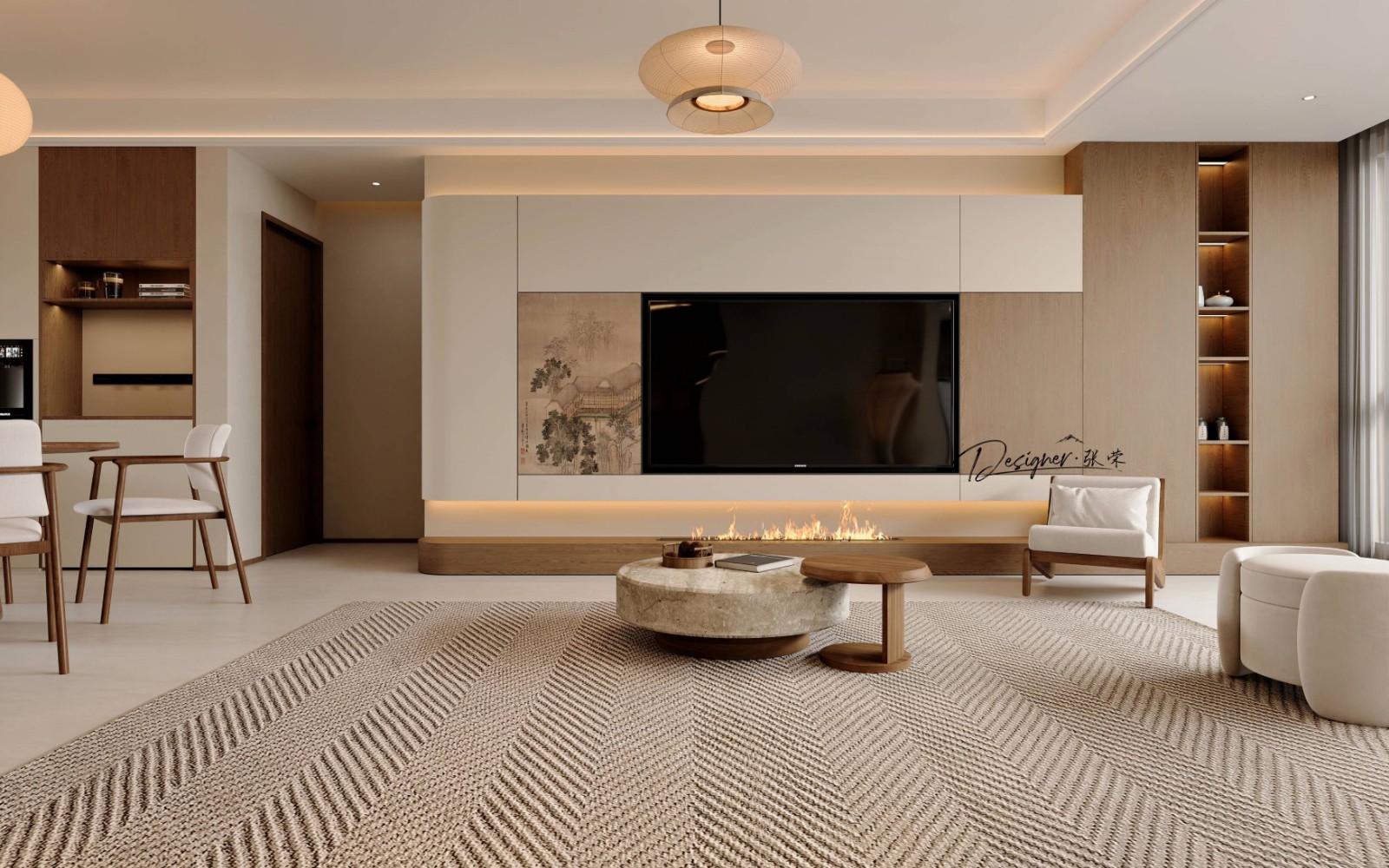 新中式风格客厅装修效果图