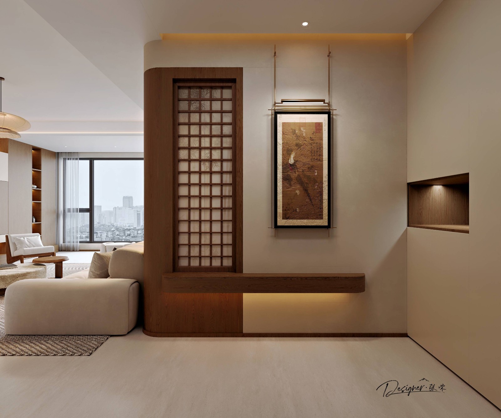 新中式风格玄关装修效果图