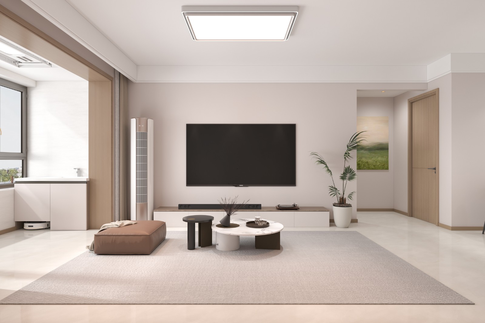 锦江府现代简约风格客厅装修效果图