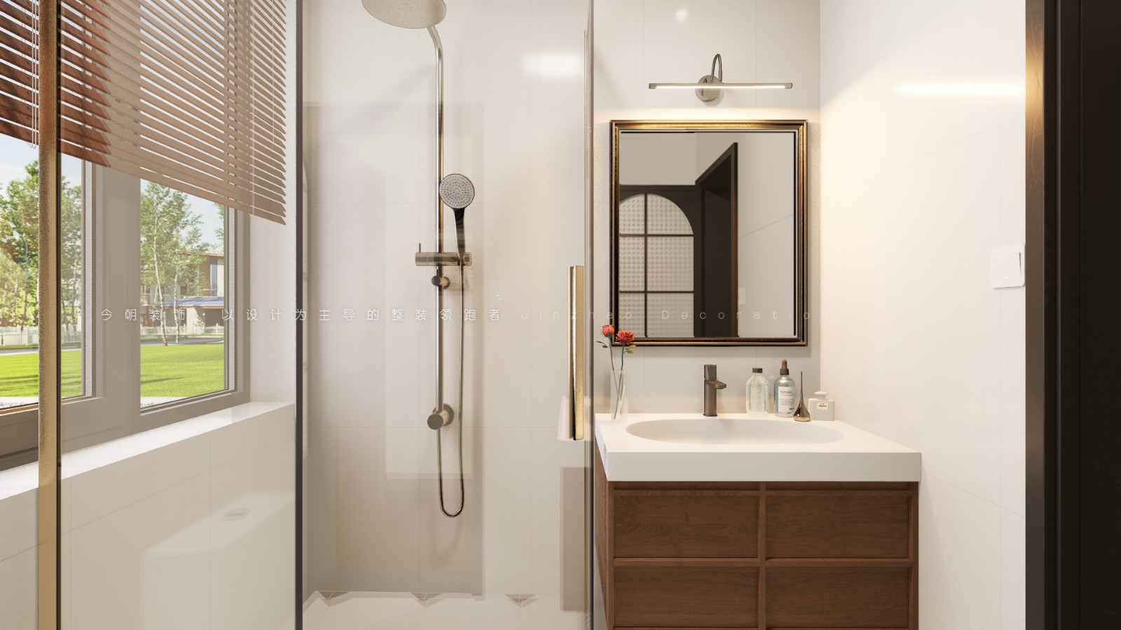 锦江府美式风格卫生间装修效果图