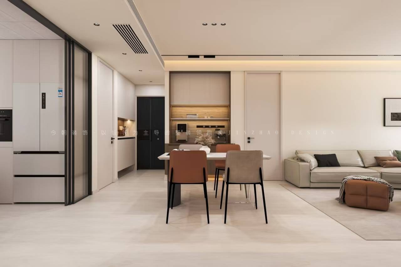 龙湖青云阙现代简约风格餐厅装修效果图