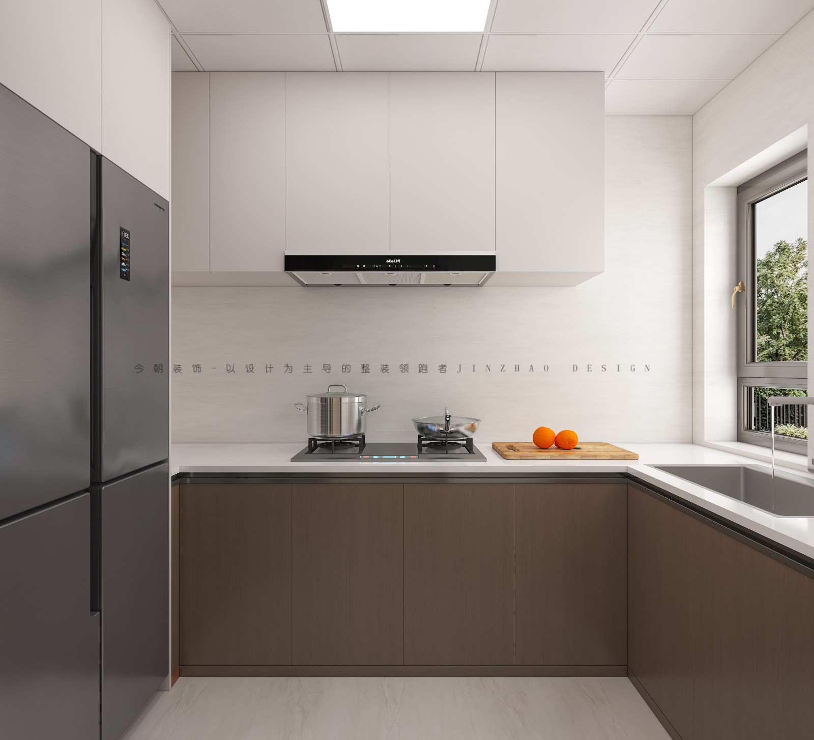 十里铺新村现代简约风格厨房装修效果图
