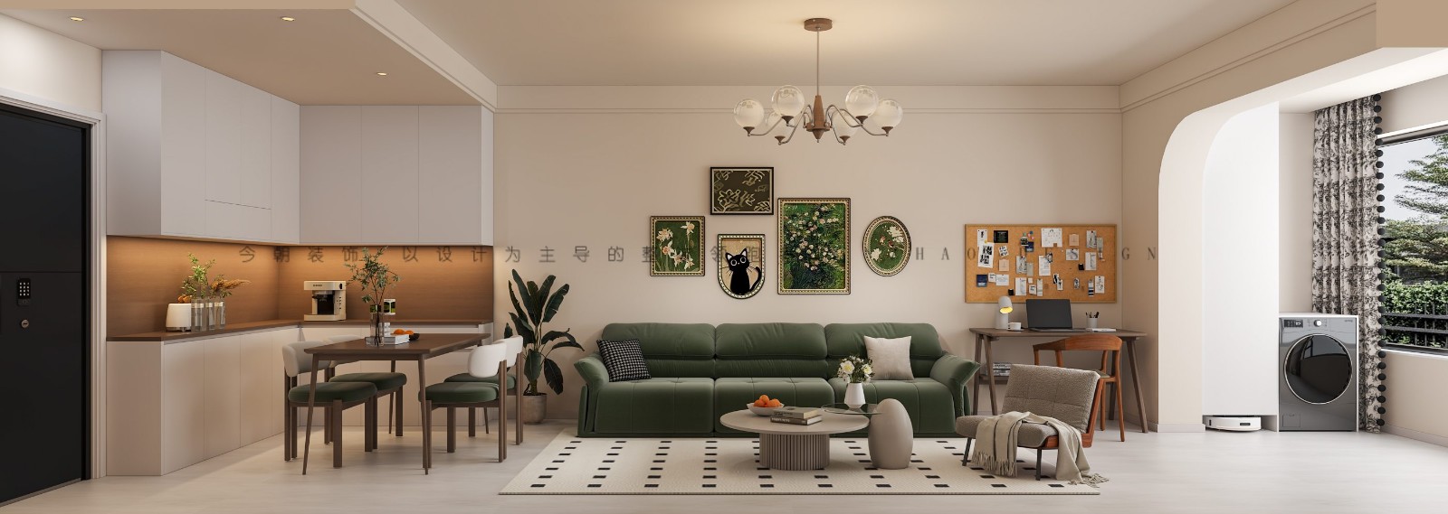 十里铺新村现代简约风格客厅装修效果图