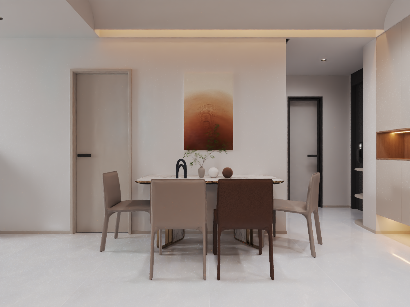 大马庄园现代简约风格餐厅装修效果图