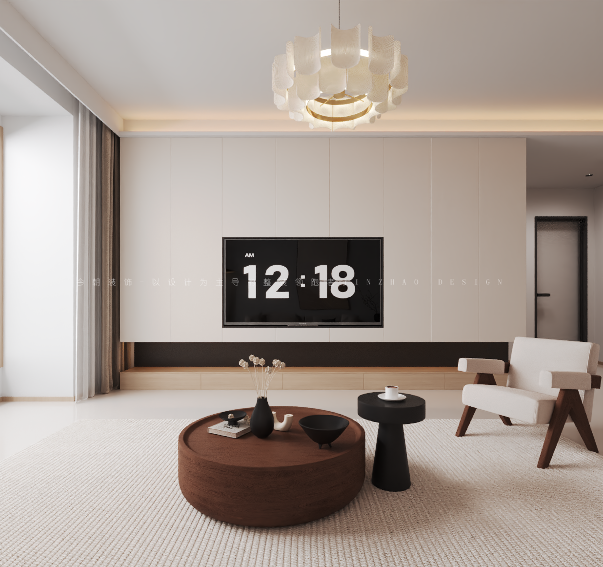 格调春天现代简约风格客厅装修效果图