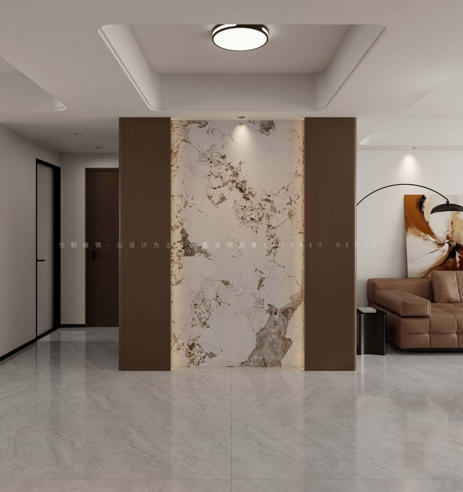 54所盛景园新中式风格玄关装修效果图