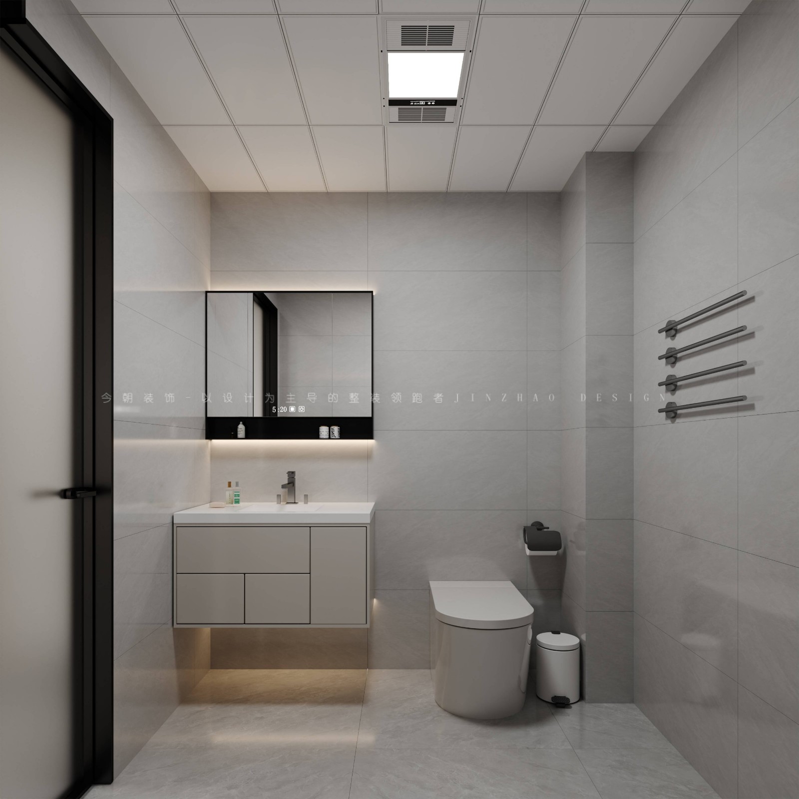 54所盛景园新中式风格卫生间装修效果图