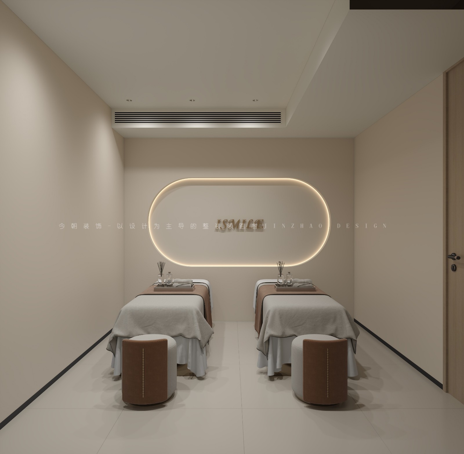 缔景城美容院现代简约风格客厅装修效果图