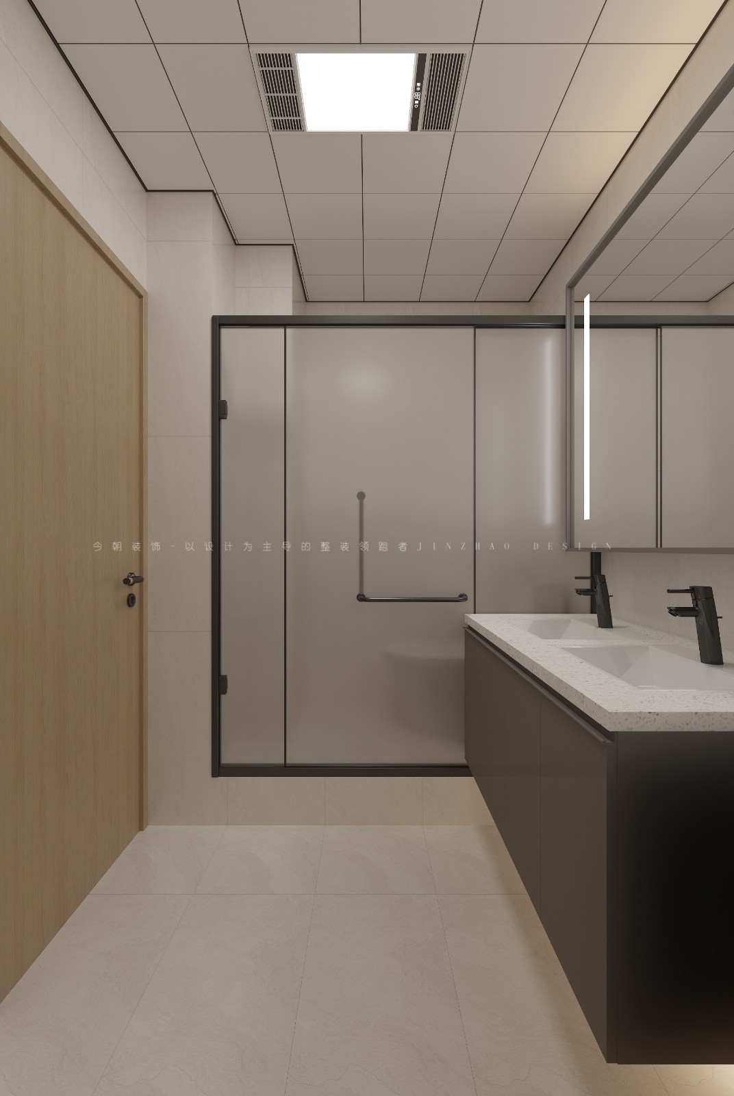 缔景城美容院现代简约风格客厅装修效果图