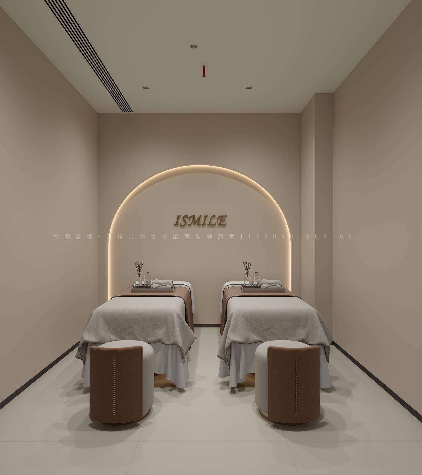 缔景城美容院现代简约风格客厅装修效果图