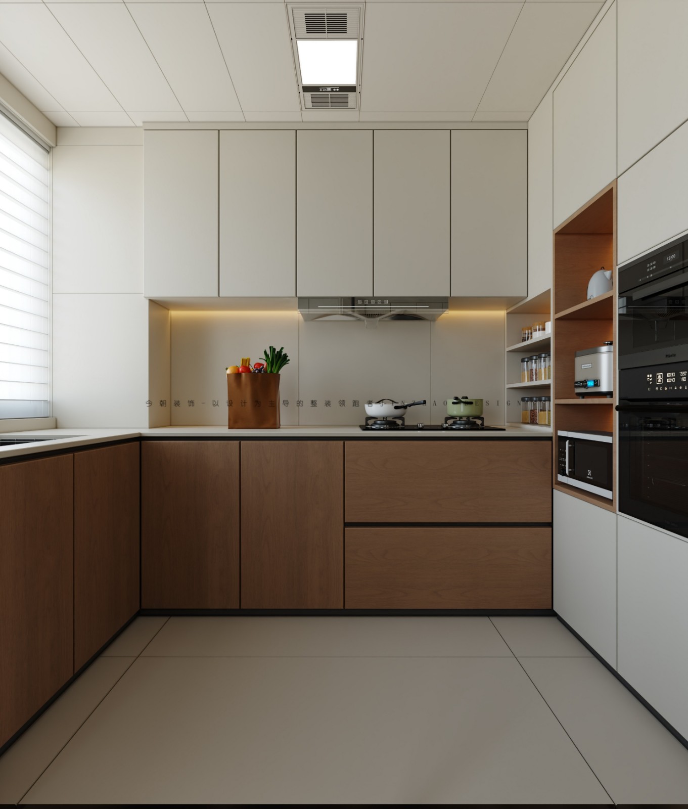 锦江府现代简约风格厨房装修效果图