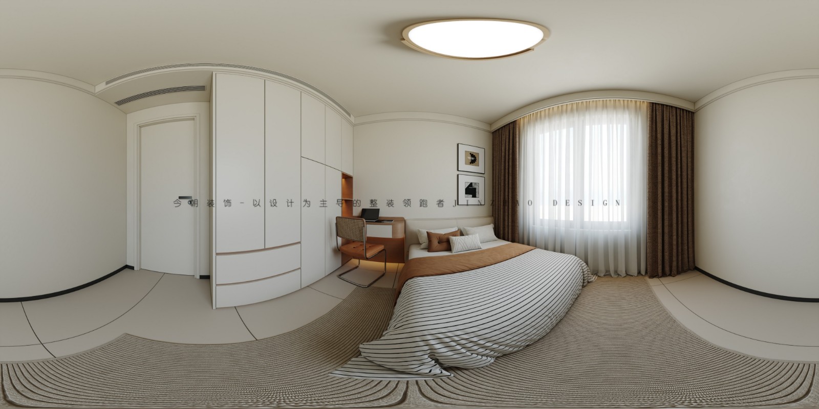 锦江府现代简约风格次卧装修效果图