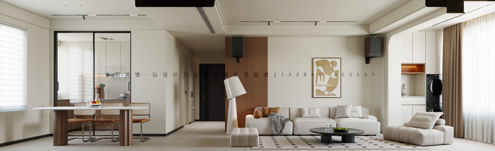 锦江府现代简约风格客厅装修效果图