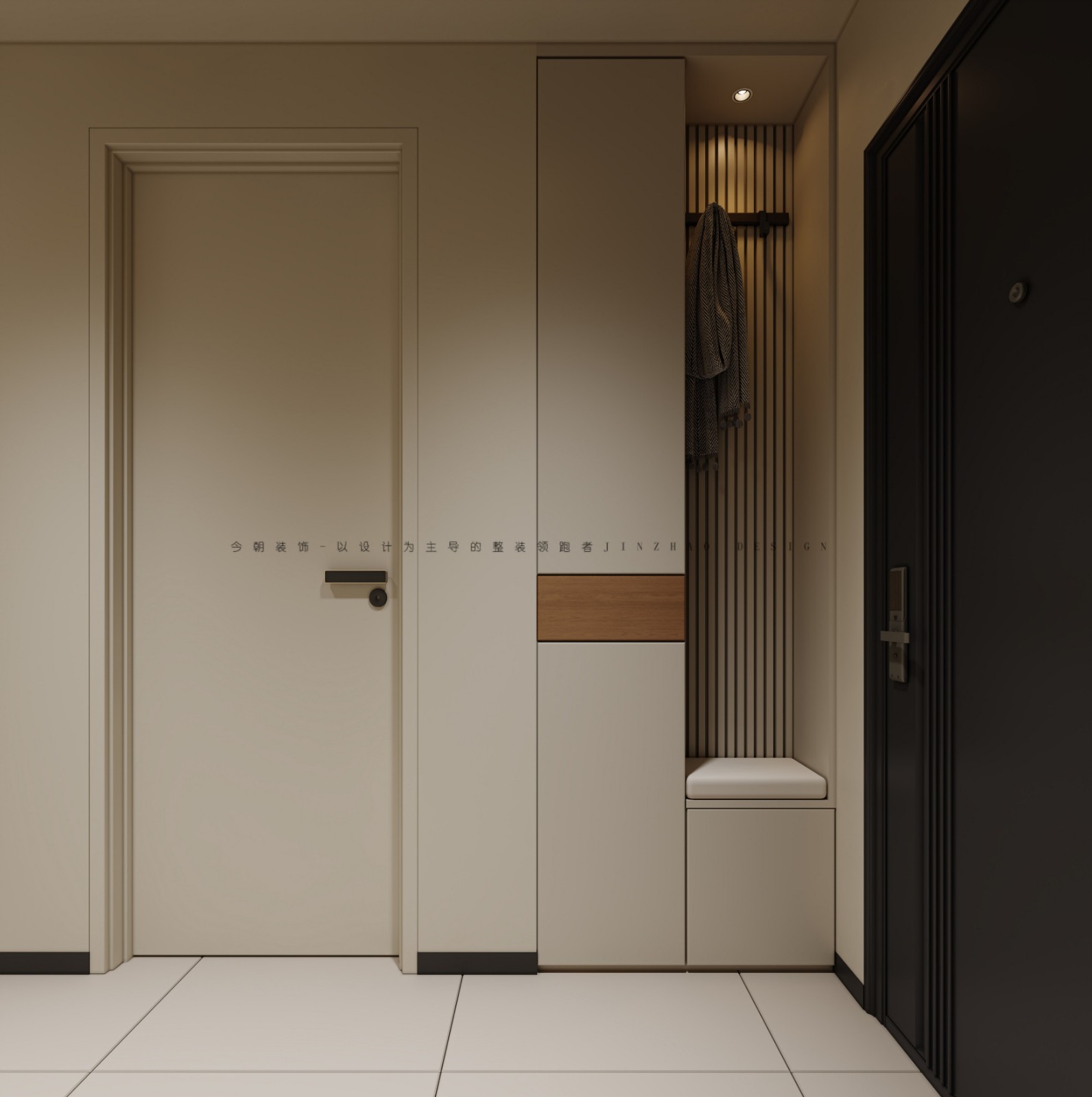 锦江府现代简约风格玄关装修效果图