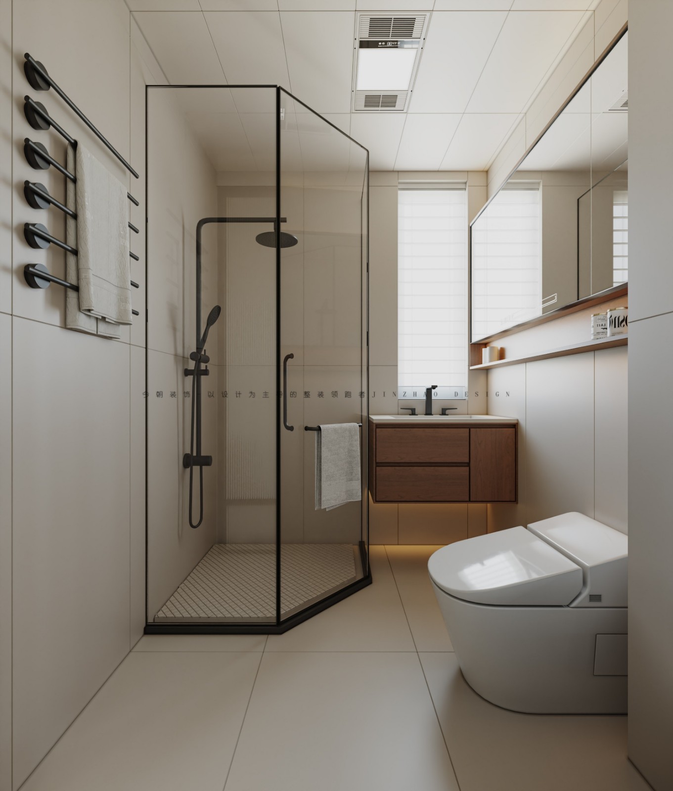 锦江府现代简约风格卫生间装修效果图