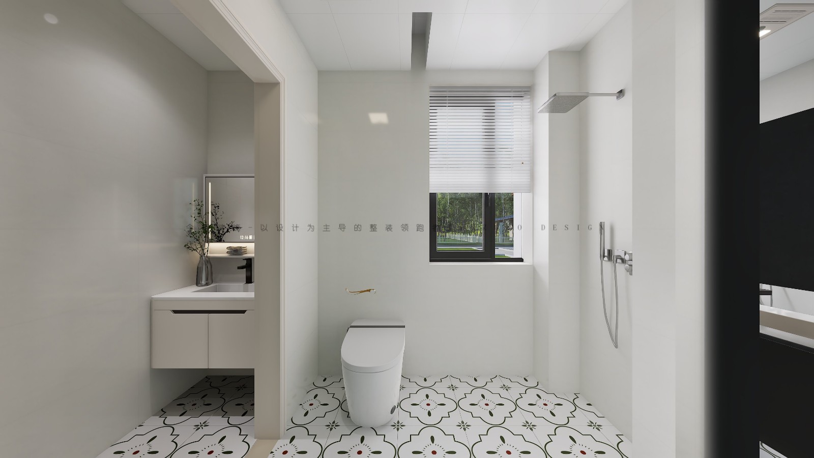 绿城悦园法式风格卫生间装修效果图