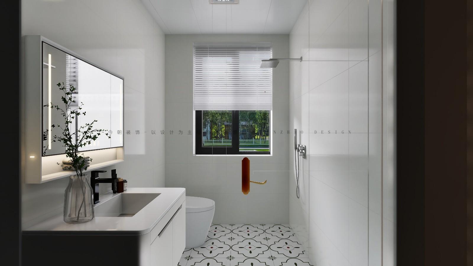 绿城悦园法式风格卫生间装修效果图