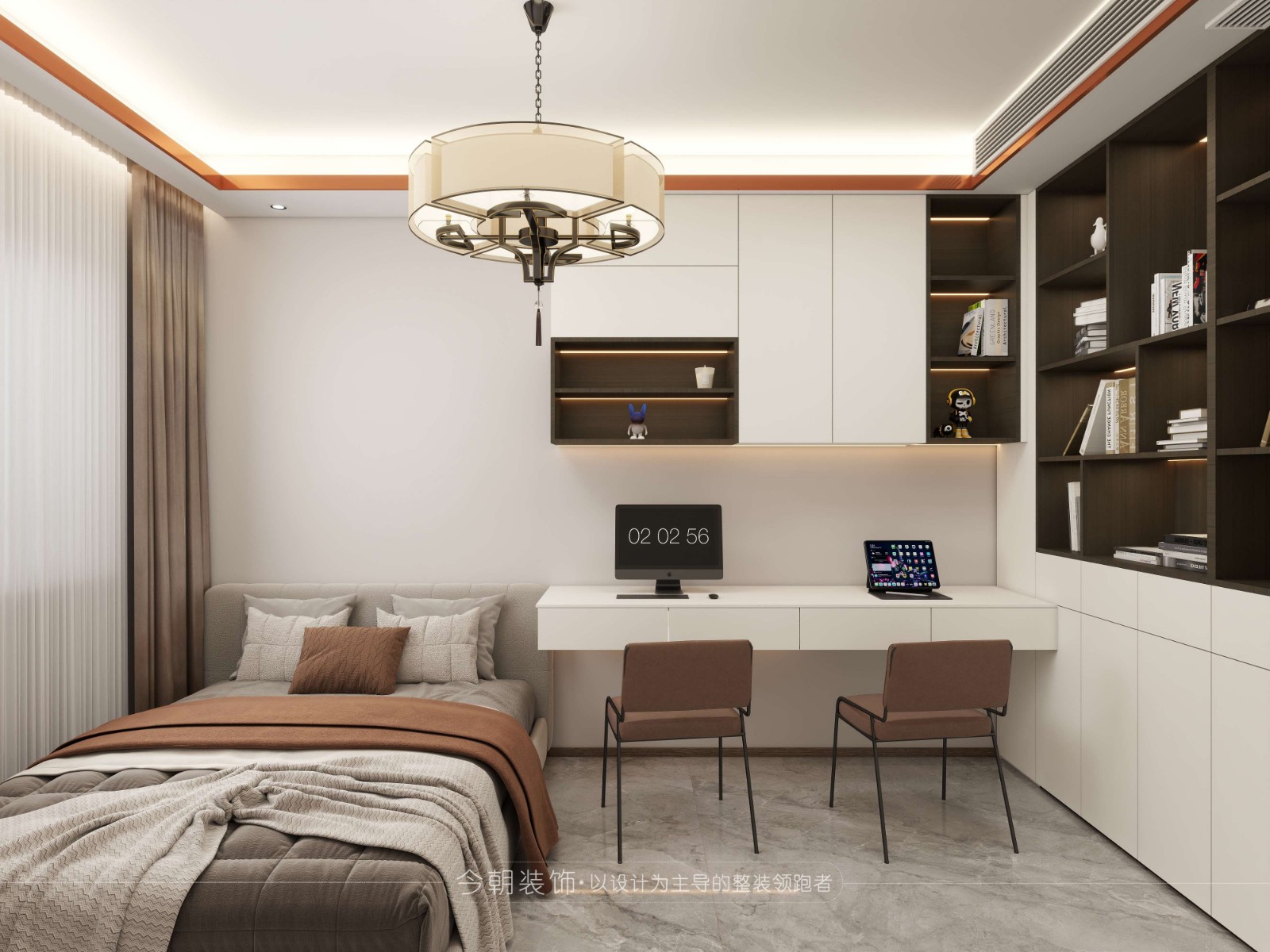 润江一号现代简约风格儿童房装修效果图