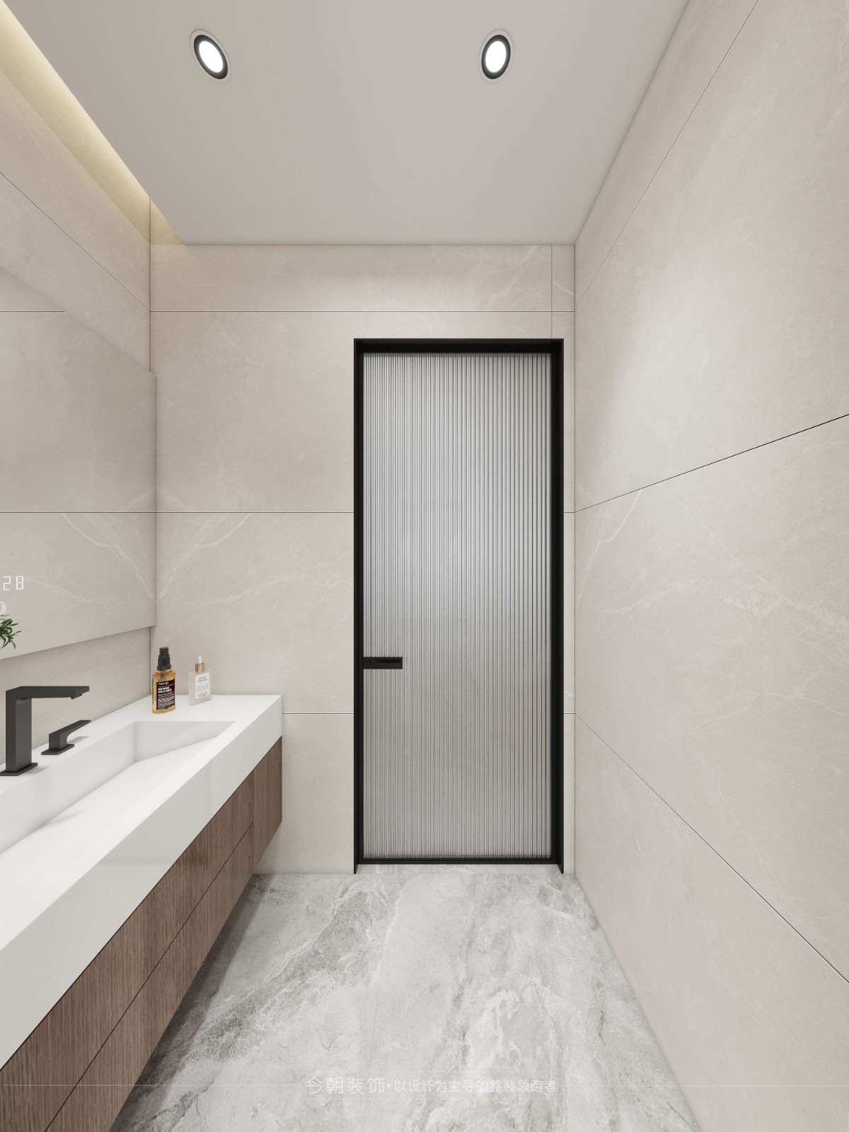 润江一号现代简约风格卫生间装修效果图