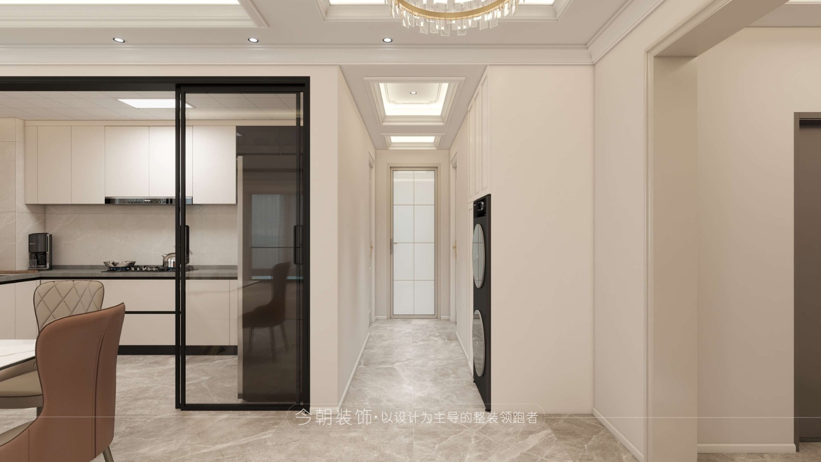 润江一号现代简约风格厨房装修效果图