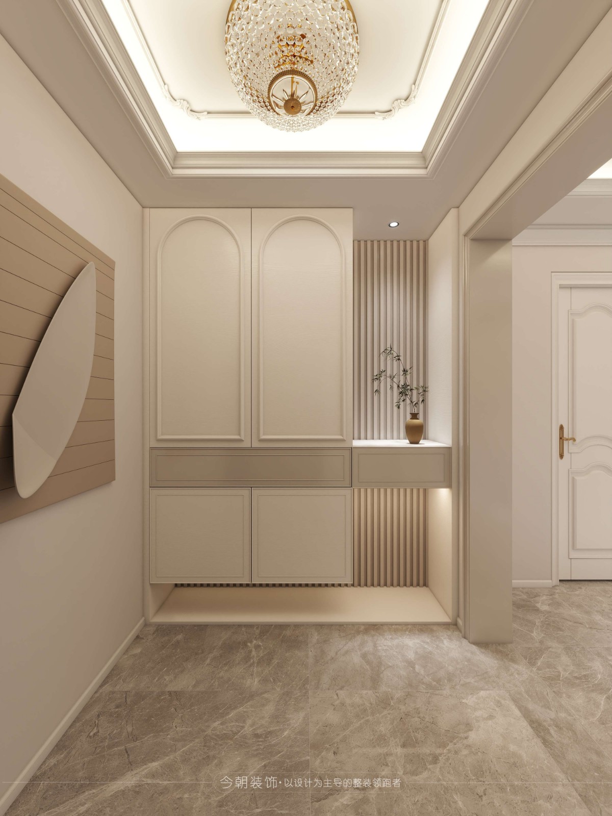 润江一号现代简约风格玄关装修效果图