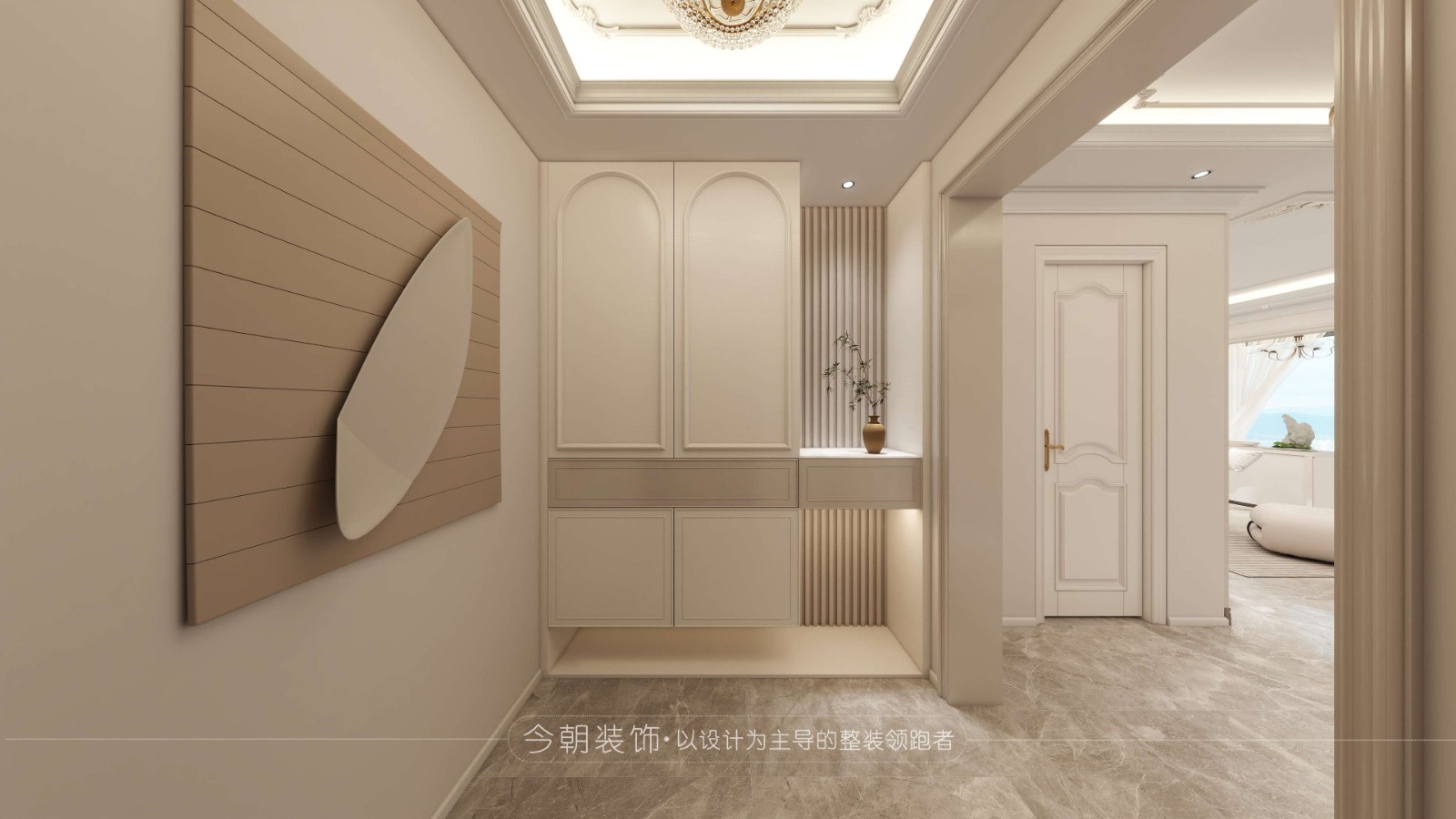 润江一号现代简约风格玄关装修效果图