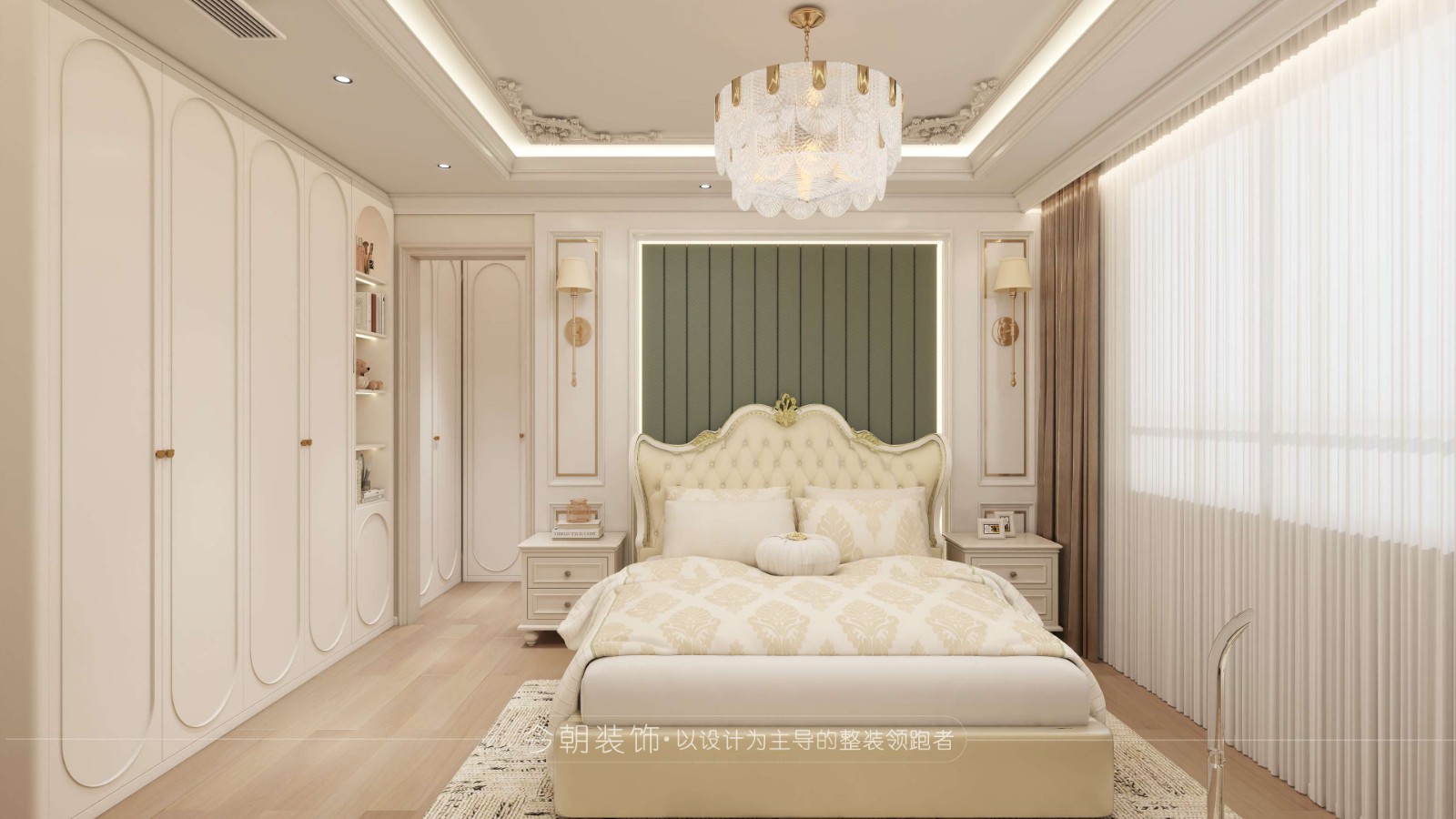 润江一号现代简约风格次卧装修效果图