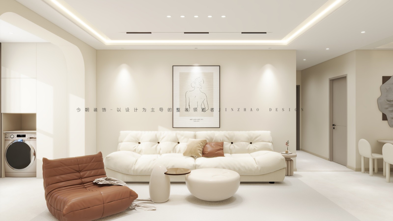 尚宾城现代简约风格客厅装修效果图