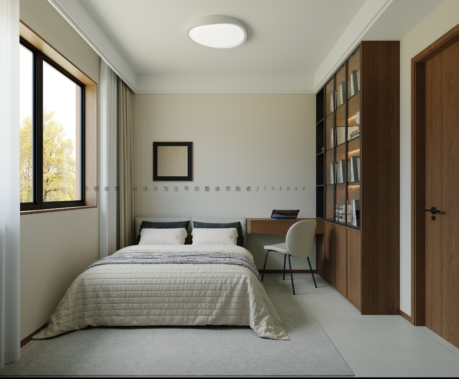 尚宾城现代简约风格次卧装修效果图