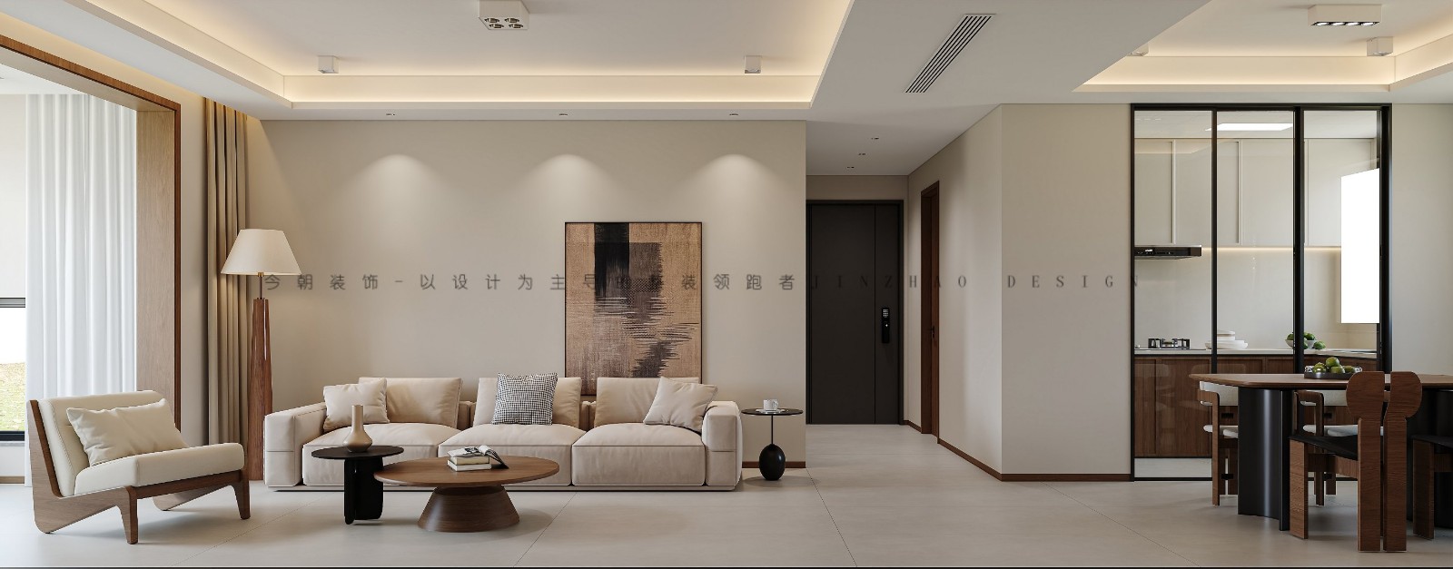 尚宾城现代简约风格客厅装修效果图