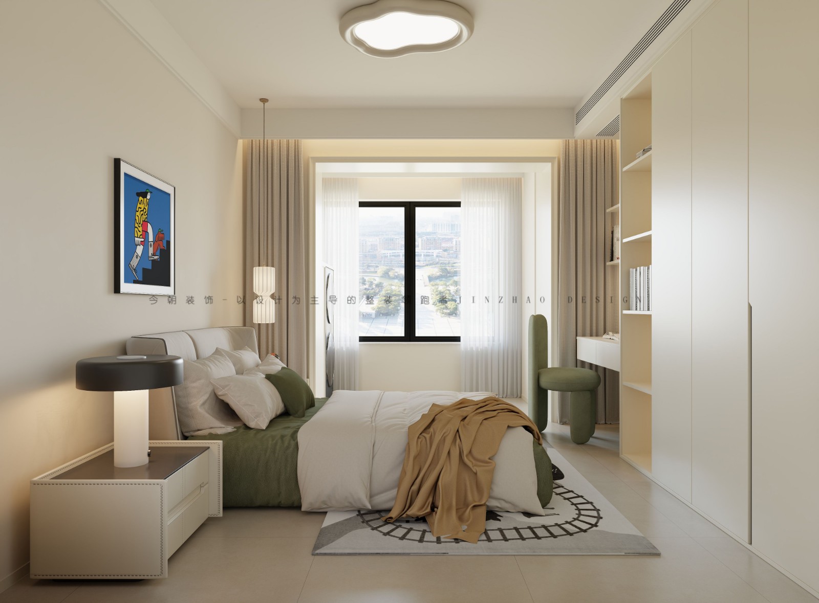 云尚府法式风格主卧装修效果图