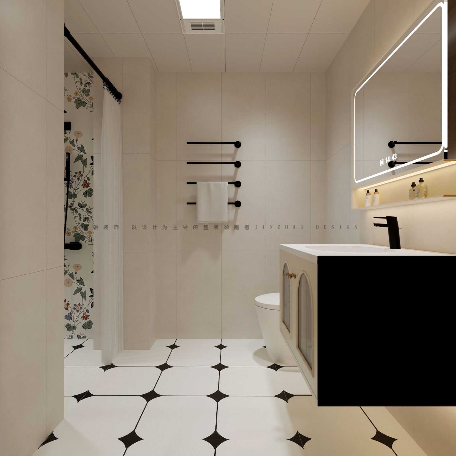 云尚府法式风格卫生间装修效果图