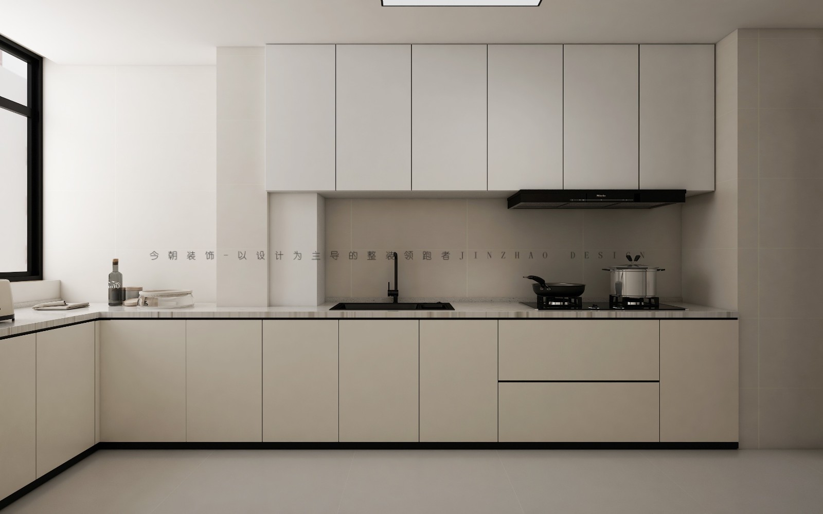 荣盛城新中式风格厨房装修效果图