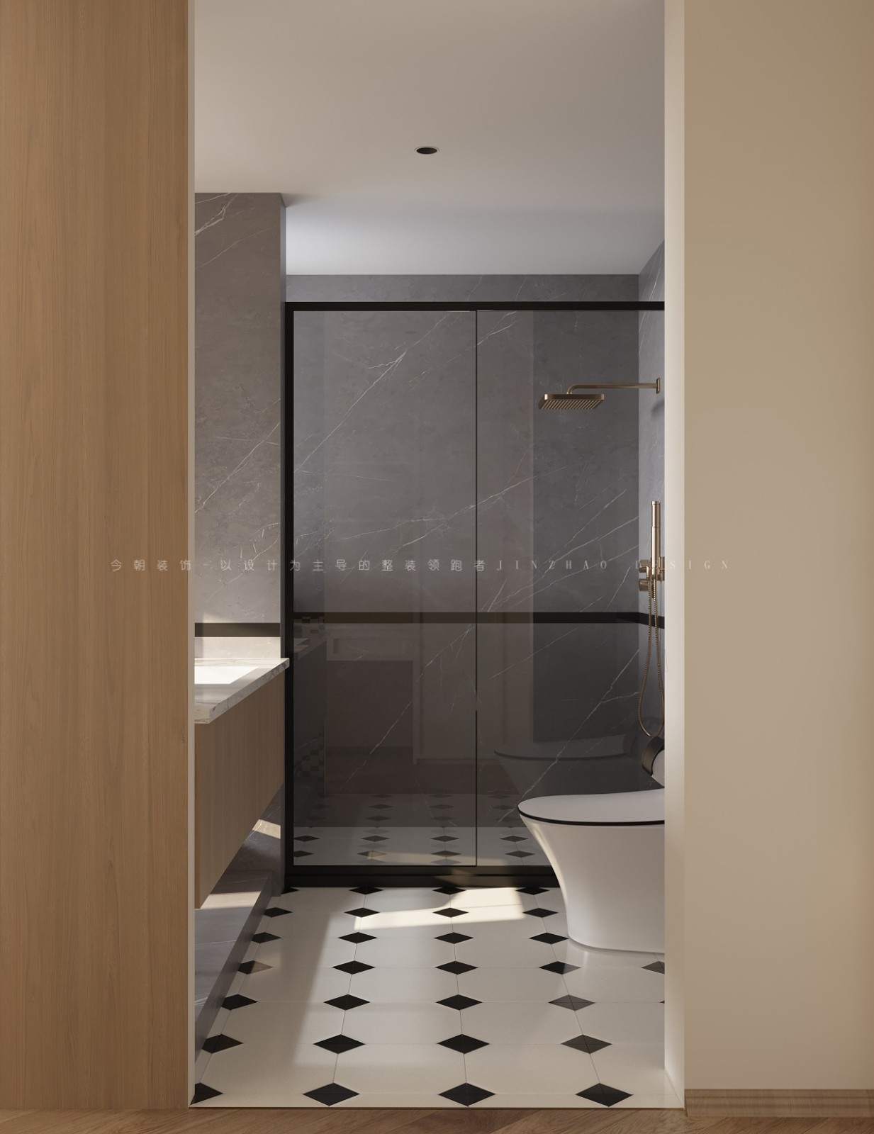 融创现代简约风格卫生间装修效果图