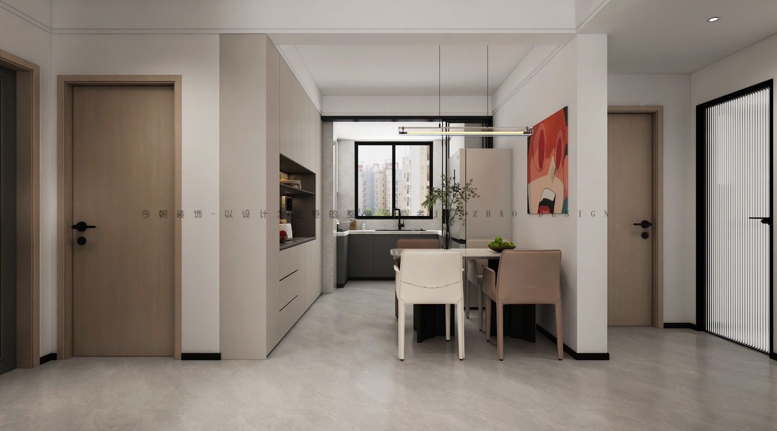 天海容天下现代简约风格玄关装修效果图