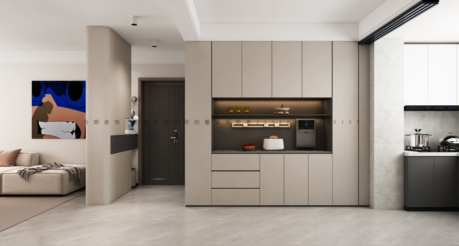 天海容天下现代简约风格餐厅装修效果图