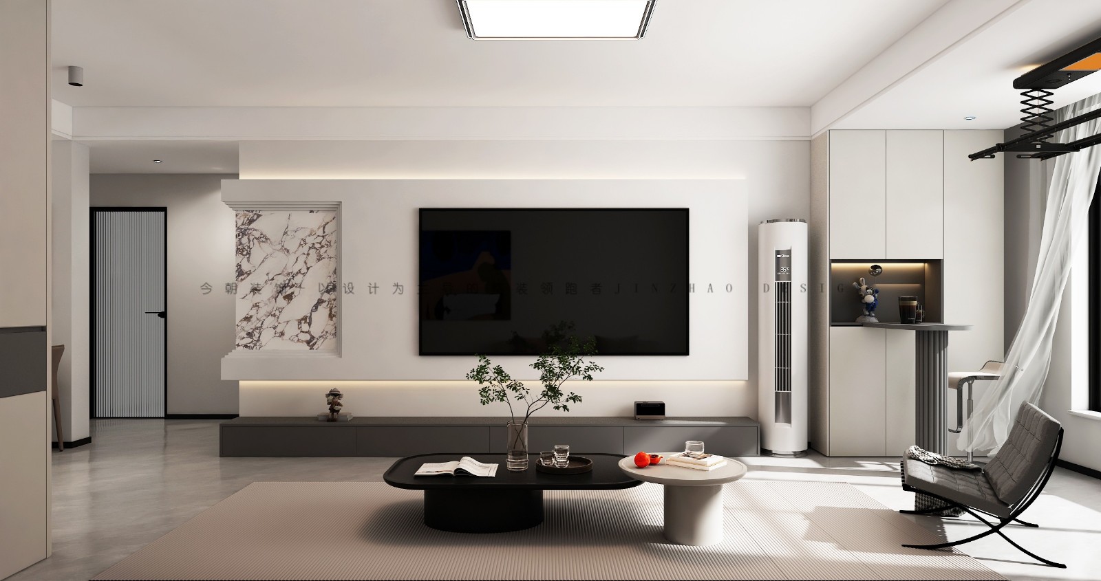 天海容天下现代简约风格客厅装修效果图