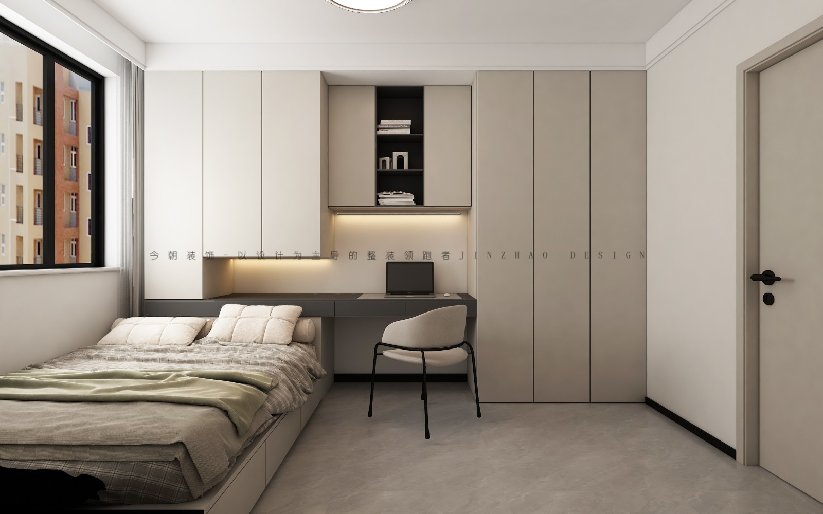 天海容天下现代简约风格次卧装修效果图