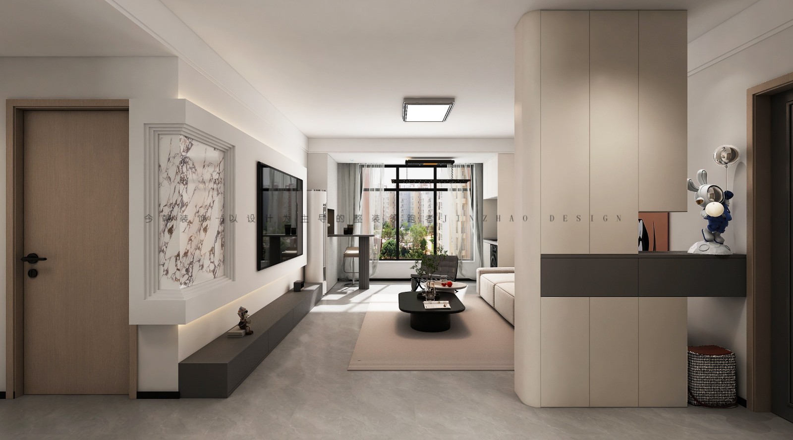 天海容天下现代简约风格客厅装修效果图