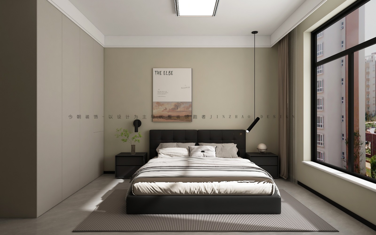 天海容天下现代简约风格主卧装修效果图