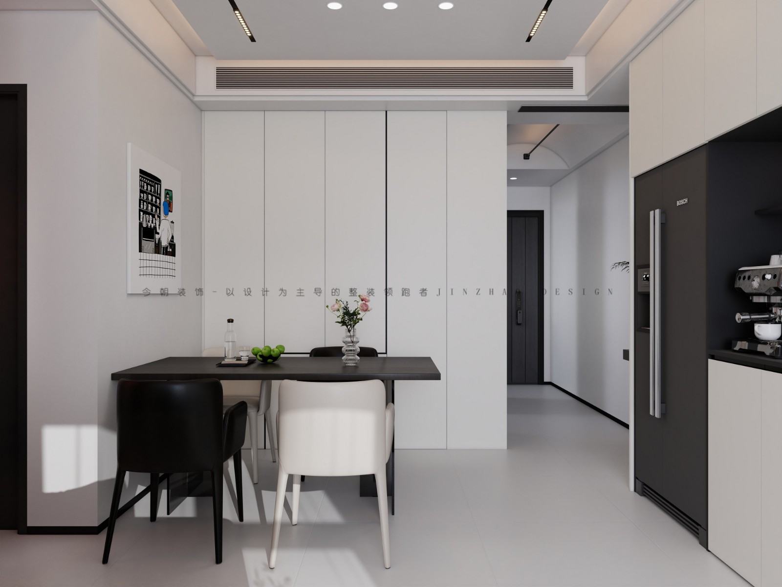 安联新锐中心现代简约风格餐厅装修效果图