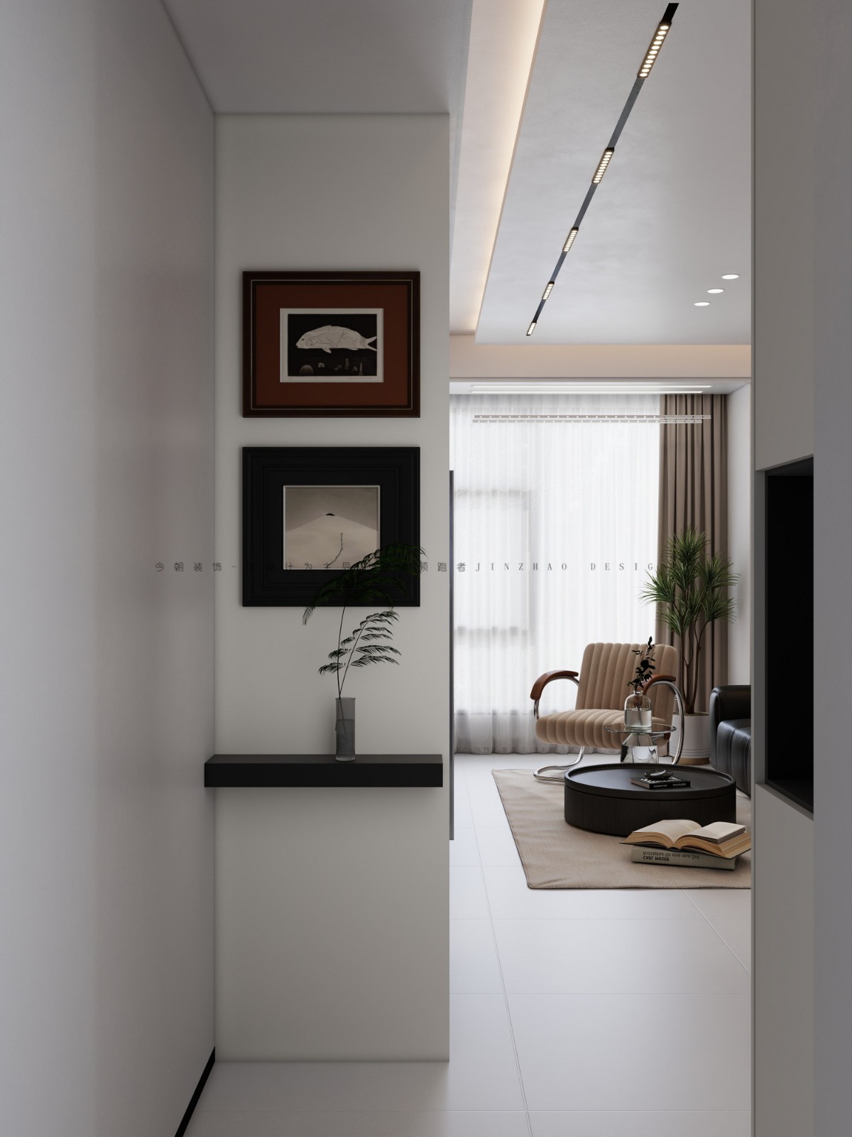 安联新锐中心现代简约风格玄关装修效果图