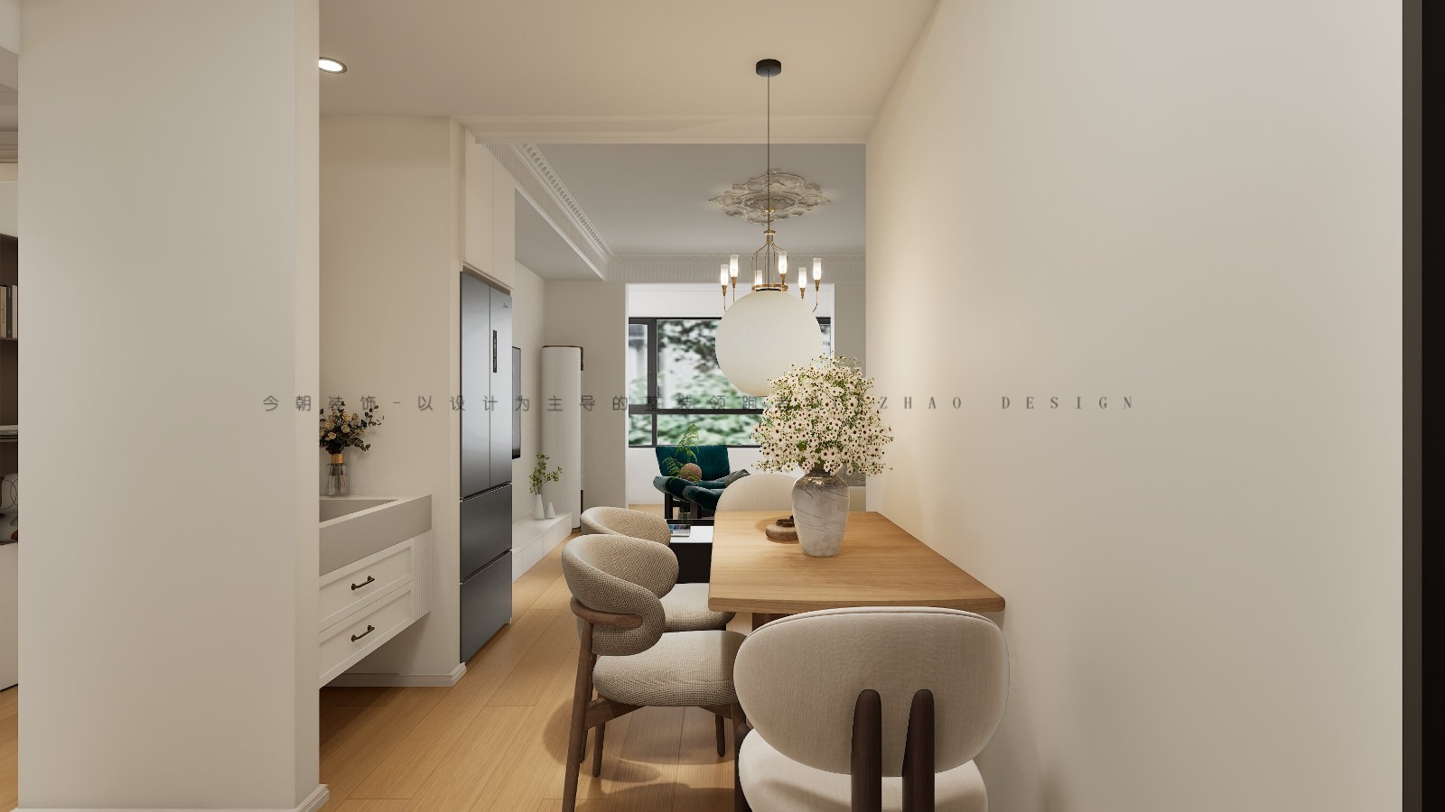 城发投云华现代简约风格餐厅装修效果图