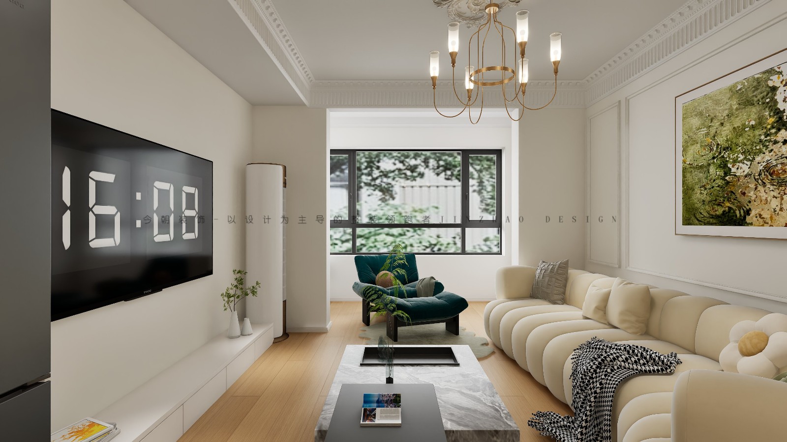 城发投云华现代简约风格客厅装修效果图