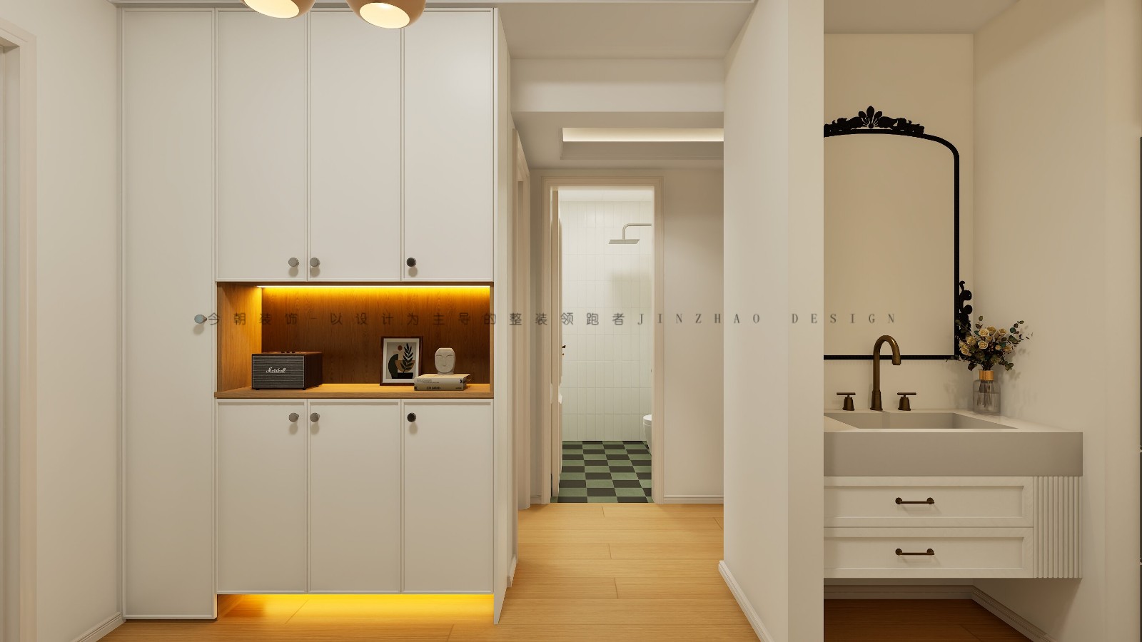 城发投云华现代简约风格玄关装修效果图