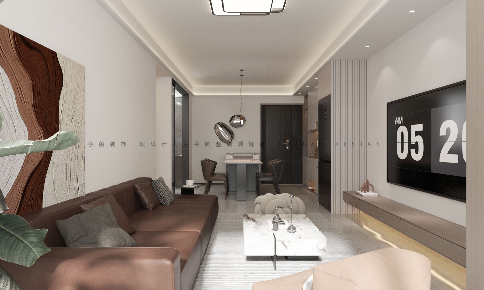 城发投云华现代简约风格客厅装修效果图