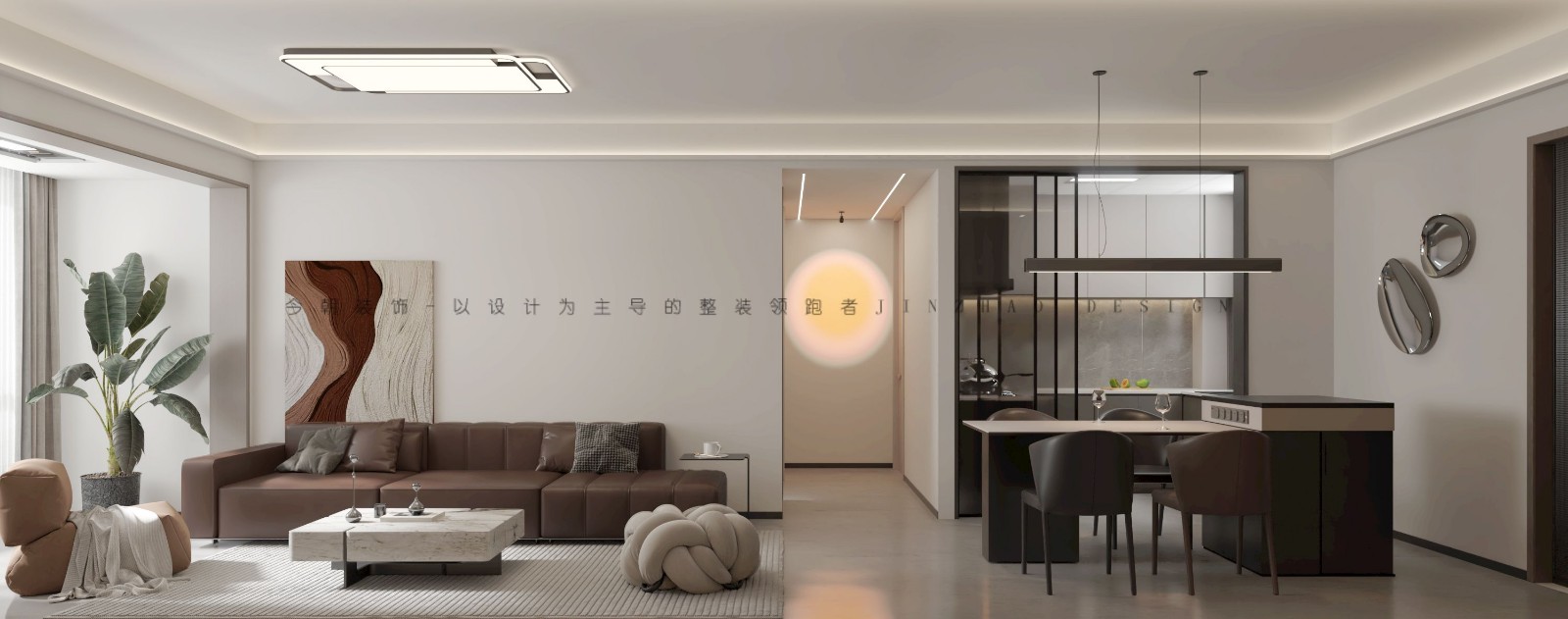 城发投云华现代简约风格餐厅装修效果图