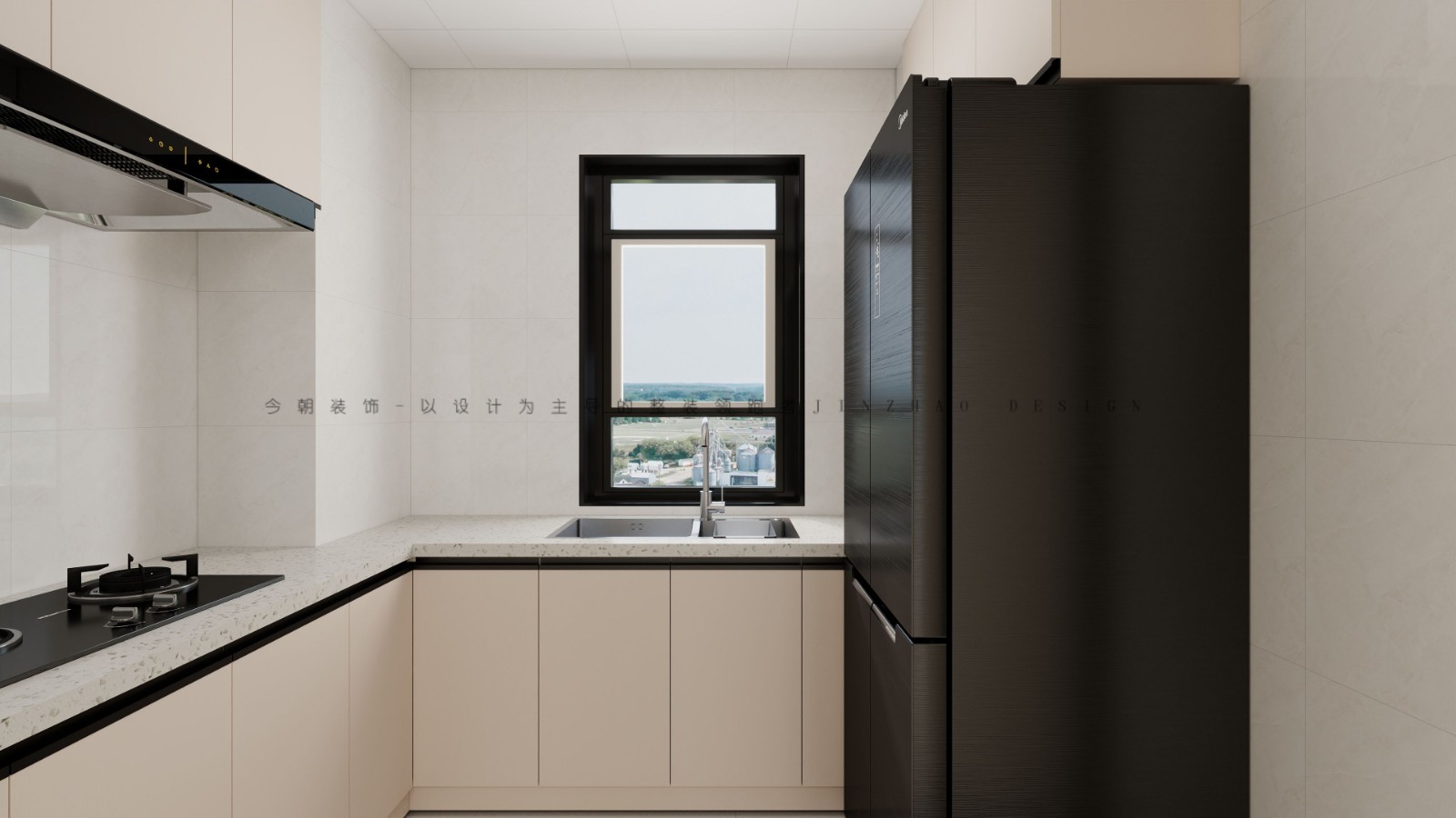 凤凰城3期法式风格厨房装修效果图